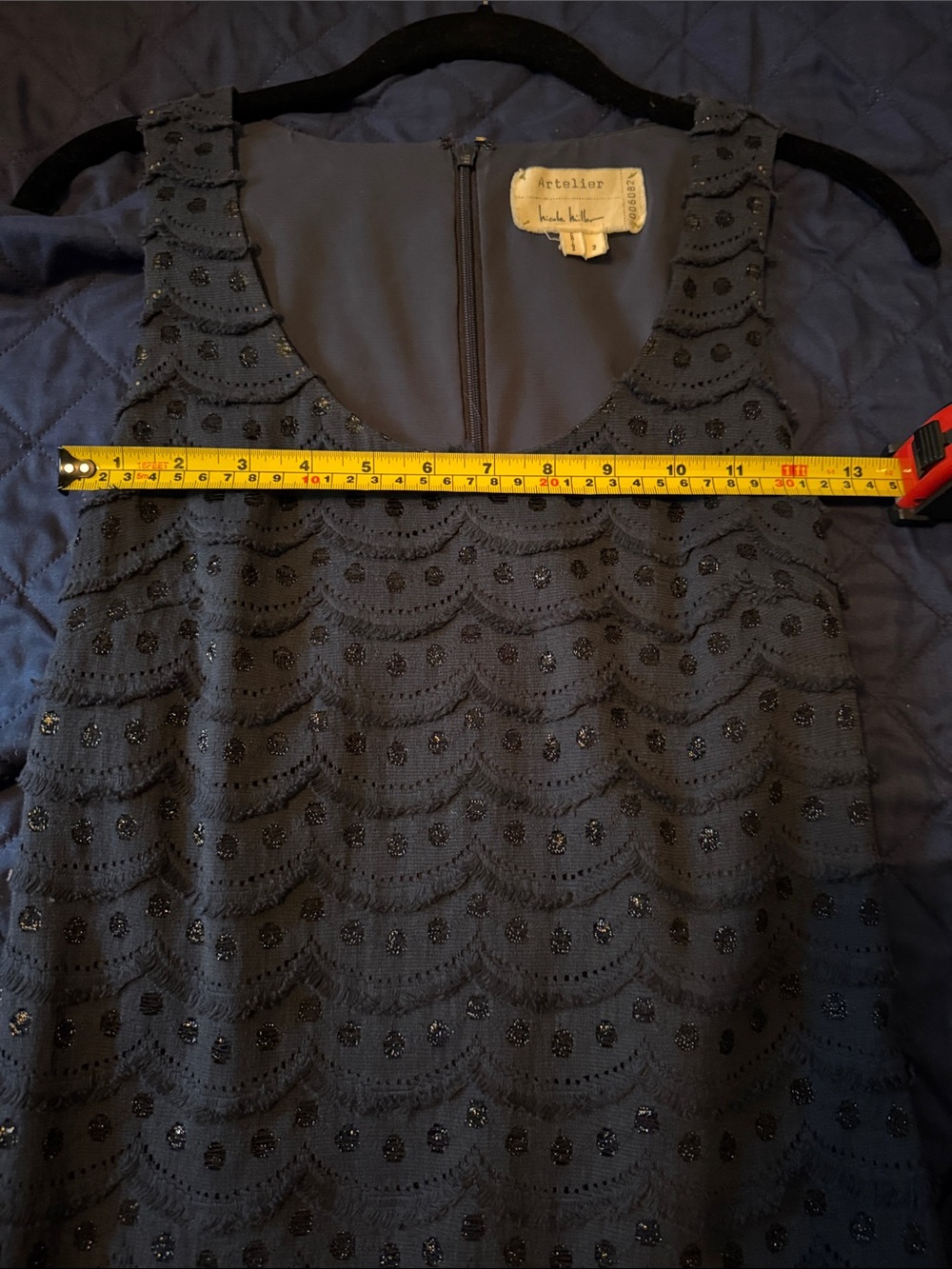 Navy Blue Dress. Artelier by Nicole Miller. Women’s size 2 - Picture 13 of 13
